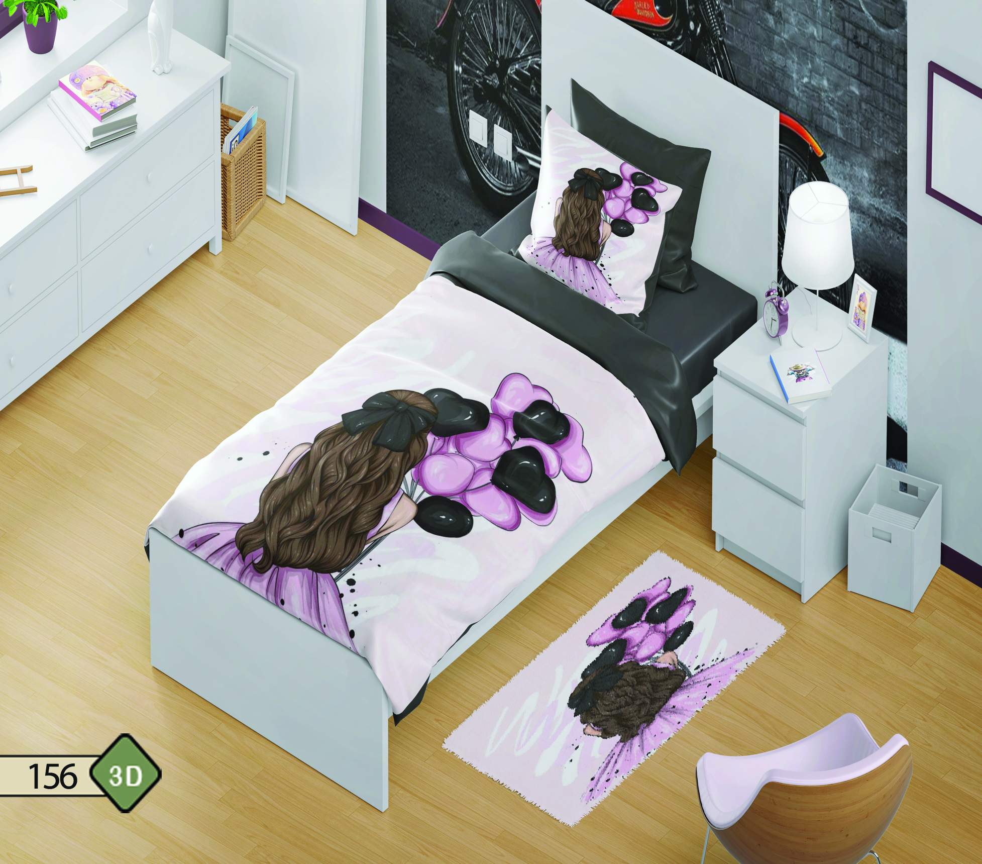 لحاف 3بعدی یکنفره