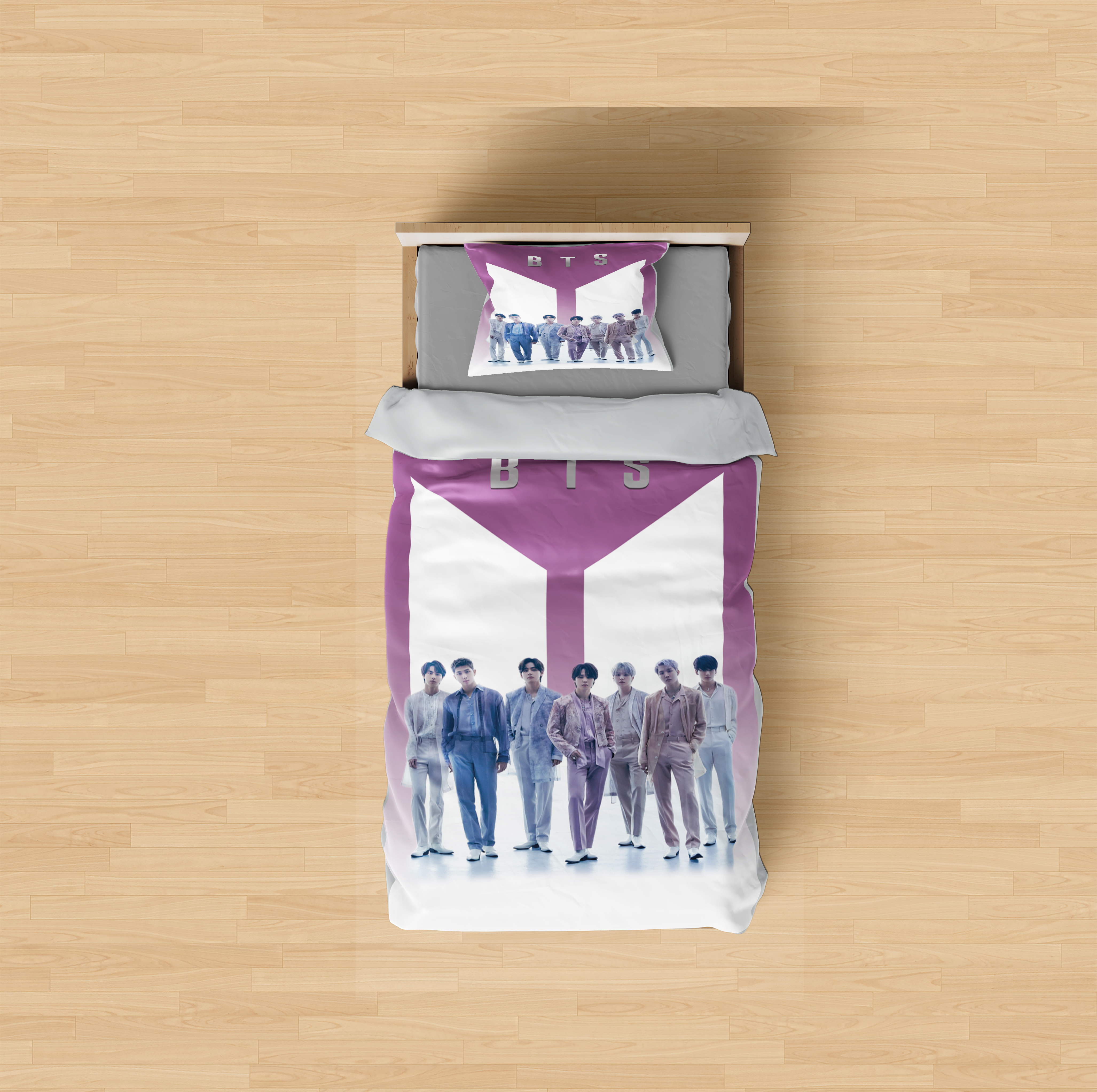 لحاف 3بعدی یکنفره BTS